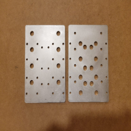 Kit de Plates de Aluminio Sólido 6mm para Ensamblajes CNC